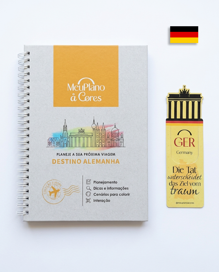 Planner de Viagem Alemanha + Marcador