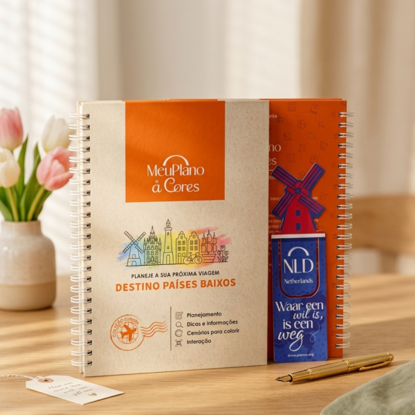 Planner + Marcador - Países Baixos - Coleção Europa