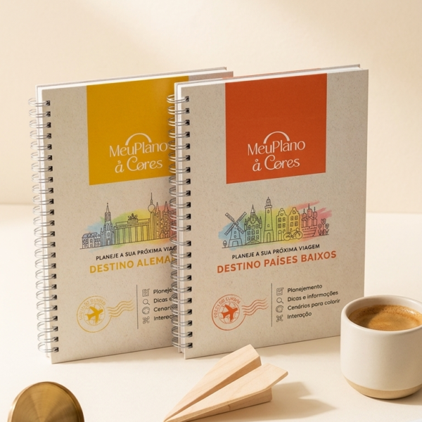 2 Planners de Viagem - Alemanha + Países Baixos - Coleção Europa
