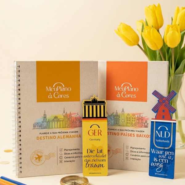 Planner de viagem, planejar viagem por conta, viajar sozinho europa