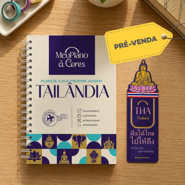 PRÉ-VENDA - Planner Tailândia - Coleção Leste Asiático - Brinde Marcador Exclusivo